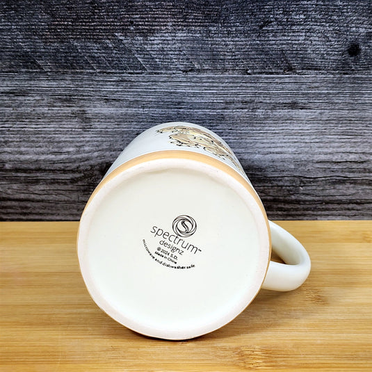 Dachshund Coffee Mug Doxie Breed Dog Ceramic Tea Cup Embossed 18 oz Blue Sky