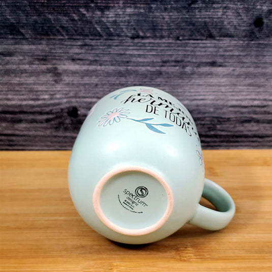 Spanish Coffee Mug La Mejor Hermana De Todas "Best Sister" Cup Blue Sky Ceramic