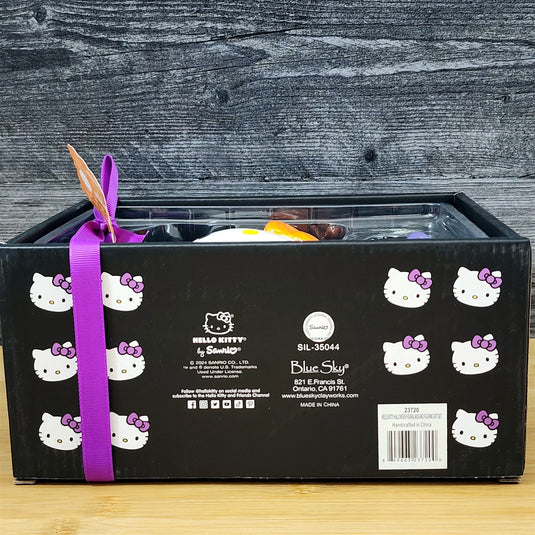 Hello Kitty Halloween Mug & Witch Figurine Ceramic Black Coffee Tea Cup Blue Sky