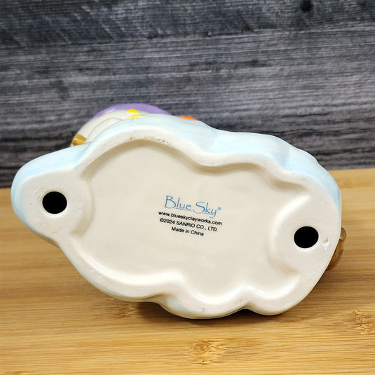 Hello Kitty & Keroppi Ceramic Halloween Figurine Witch Hat Broom Decor Blue Sky