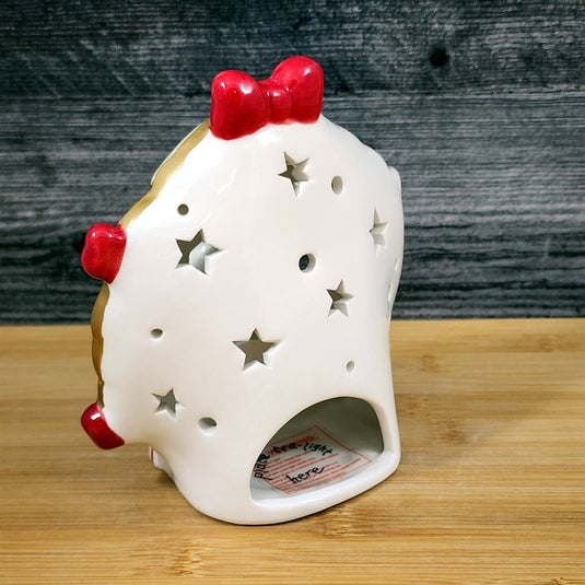 Hello Kitty Wreath & Presents Christmas Candle House Ceramic Blue Sky Goldminc