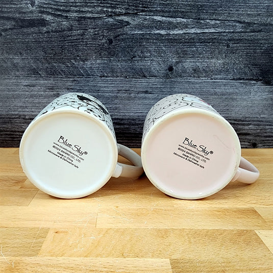 Hello Kitty & Kuromi Coffee Mug Set Ceramic Wrap Around Design Tea Cup Blue Sky