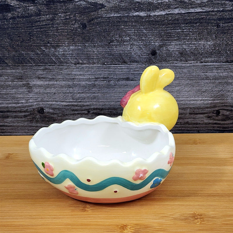 Load image into Gallery viewer, Hello Kitty Bunny Egg Bowl for Candy Snacks Ceramic Blue Sky
