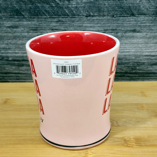 Latina Power Mug Inspirational Ceramic Coffee Tea Cup Pink and Red by Blue Sky