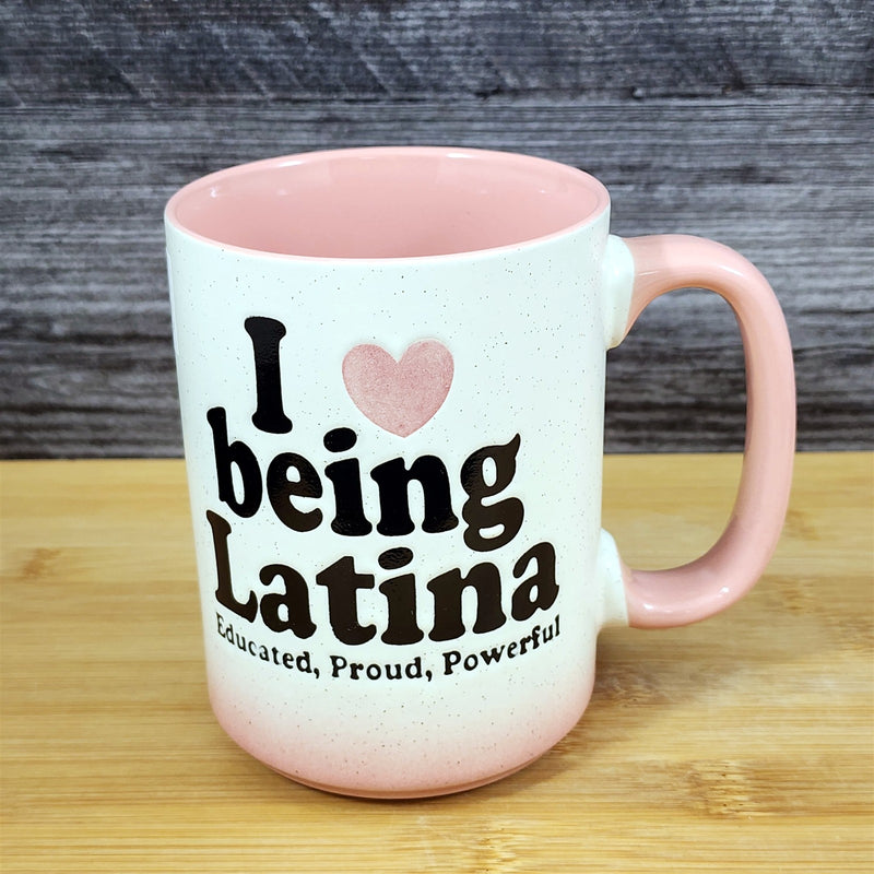 Load image into Gallery viewer, Inspirational Latina Power Mug Ceramic Coffee Tea Cup Pink by Blue Sky
