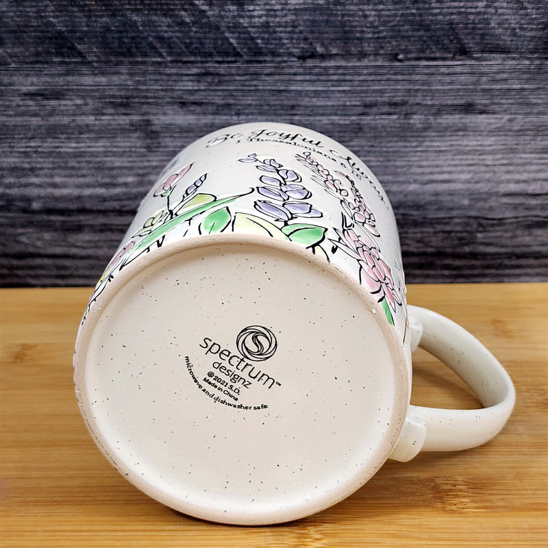 Load image into Gallery viewer, Christian Mug Bible Verse Religious Coffee Tea Cup Pink Floral 21oz Blue Sky
