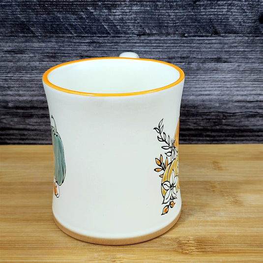 Autumn Pumpkin Coffee Mug, Fall Season Tea Cup, Ceramic Harvest by Blue Sky