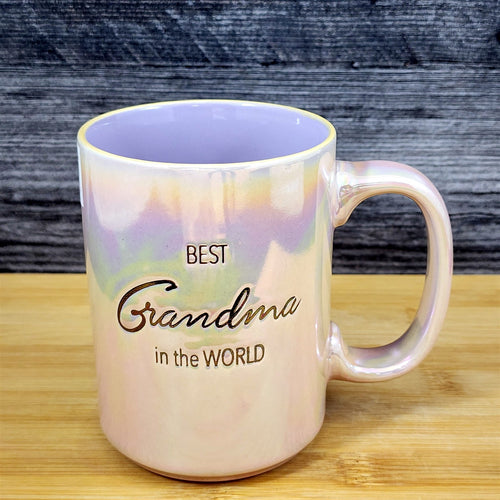 Best Grandma Coffee Mug Ceramic Luster Glazed Tea Cup Mother by Blue Sky