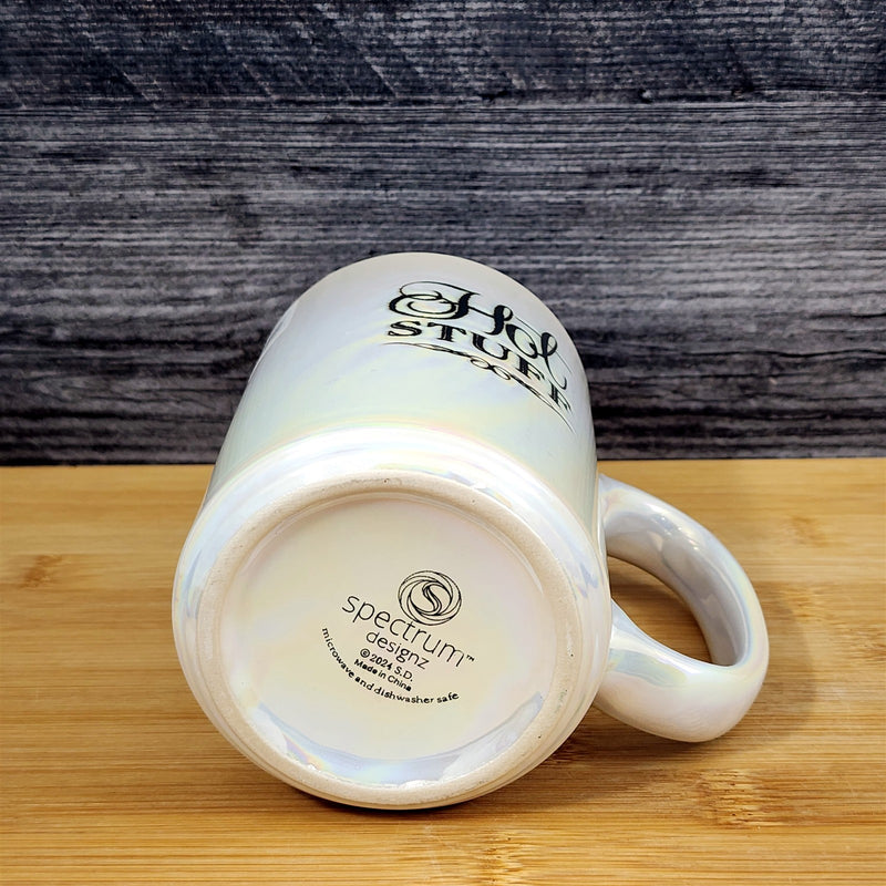 Load image into Gallery viewer, Hot Stuff Coffee Mug Ceramic Luster Glazed Tea Cup Pink Inside by Blue Sky
