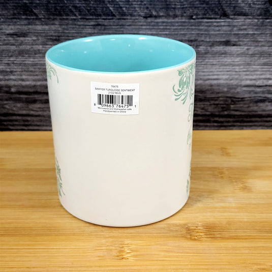 Religious Proverbs 3:5 Inspiration Coffee Mug Embossed Tea Cup by Blue Sky