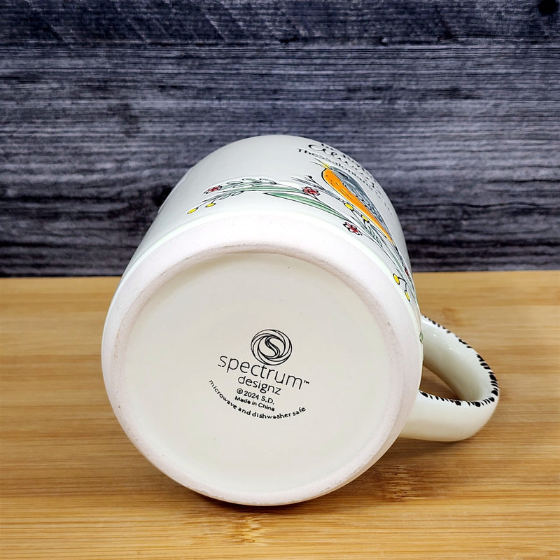 Load image into Gallery viewer, Religious Thessalonians 5:16 Inspiration Coffee Mug Floral Robin Cup Blue Sky
