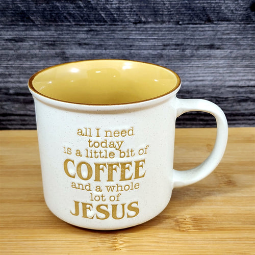 All I Need Is Coffee and Jesus Christian Humor Coffee Mug Tea Cup by Blue Sky