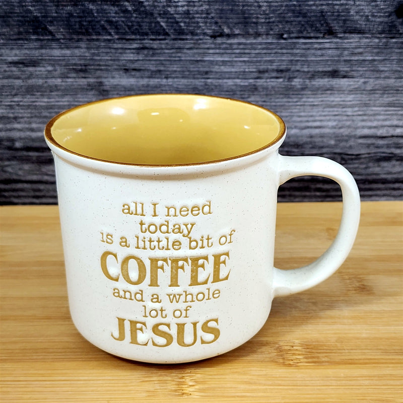 Load image into Gallery viewer, All I Need Is Coffee and Jesus Christian Humor Coffee Mug Tea Cup by Blue Sky
