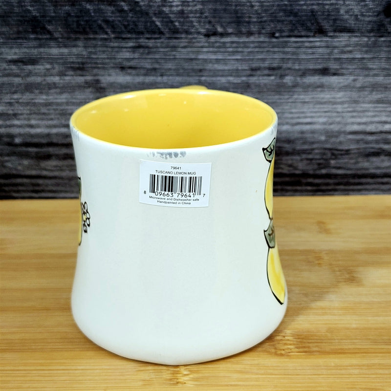 Load image into Gallery viewer, Lemon Art Mug Coffee Tea Cup Yellow Interior Ceramic Fruit Home Deco Blue Sky
