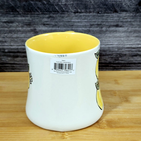 Lemon Art Mug Coffee Tea Cup Yellow Interior Ceramic Fruit Home Deco Blue Sky