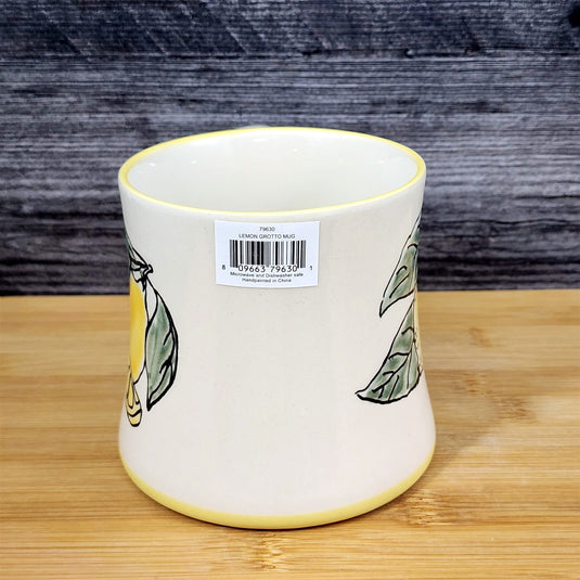Lemon Coffee Mug Ceramic Fruit Tea Cup White Interior Kitchen Decor by Blue Sky