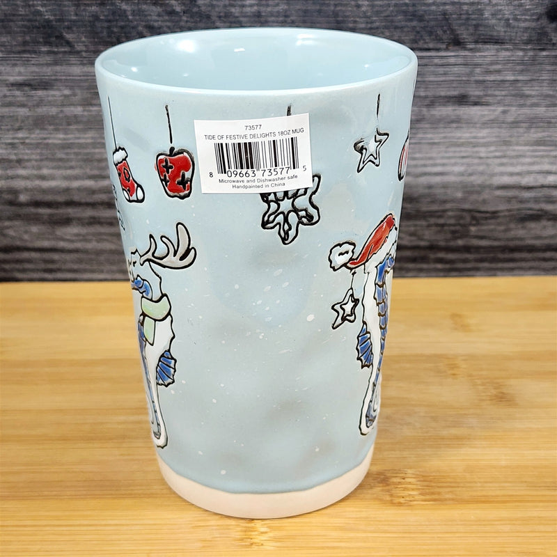 Load image into Gallery viewer, Tide of Festival Seahorse Mug Marine Ocean Coral Life Cup Blue Sky Ceramic
