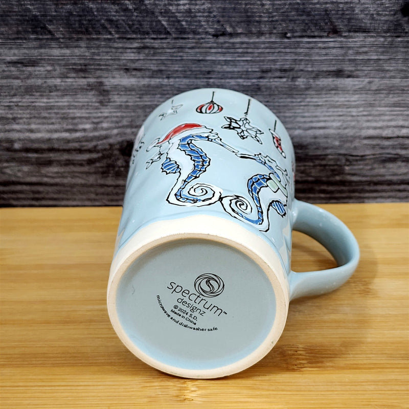 Load image into Gallery viewer, Tide of Festival Seahorse Mug Marine Ocean Coral Life Cup Blue Sky Ceramic
