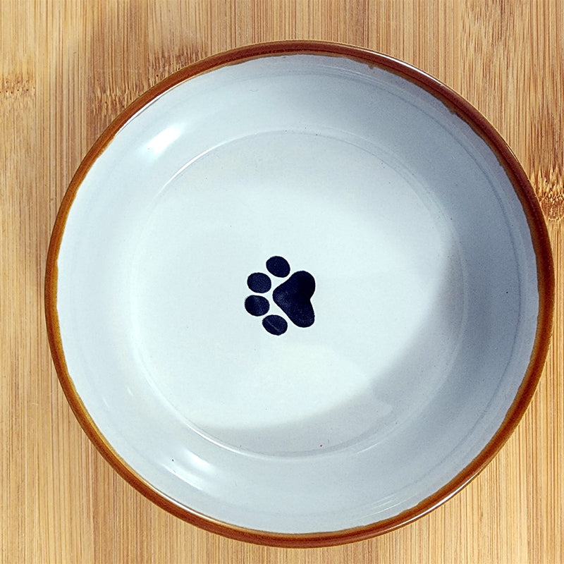 Load image into Gallery viewer, Charleston Dog Breed Water Food Bowl Embossed Treat Dish Gray Inside by Blue Sky
