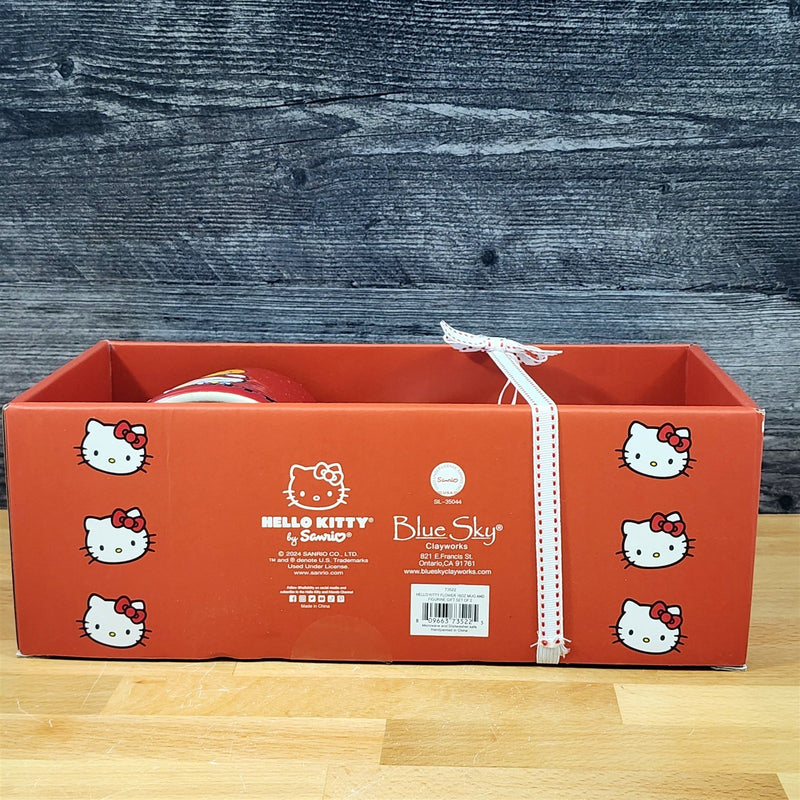 Load image into Gallery viewer, Hello Kitty Flower Coffee Mug and Figurine Set Ceramic Tea Cup 16oz by Blue Sky
