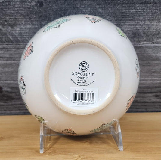 Retro Christmas Ornaments Bowl Holiday Server Dish 6 inch (15cm) by Blue Sky