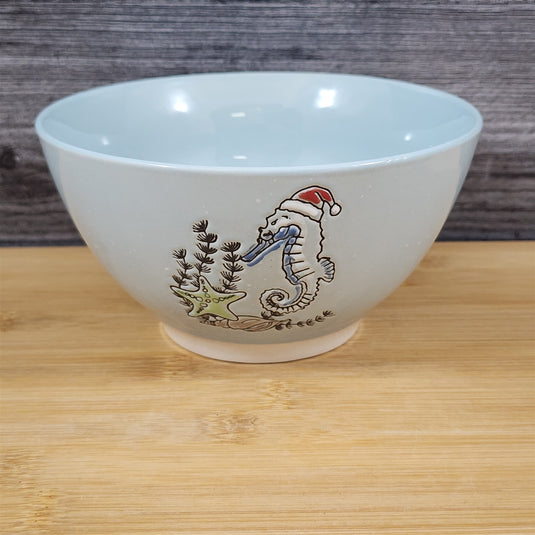 Tide of Festive Delights Bowl Sea Horse Server 6 inch (15cm) Dish by Blue Sky