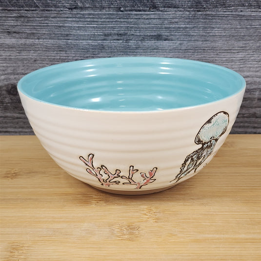 Sunny Cove Jelly Fish Bowl Server 6 inch (15cm) Dish by Blue Sky