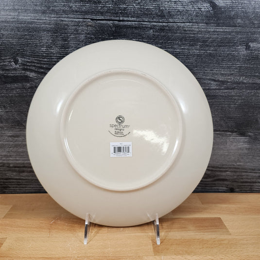 Lemon Grotto Dinner Plate Floral Embossed Ceramic 10.5" Blue Sky