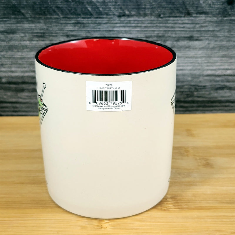 Load image into Gallery viewer, Dirty Martini Coffee Mug Fun Cocktail Tea Cup Bar Theme Ceramic Blue Sky 21oz
