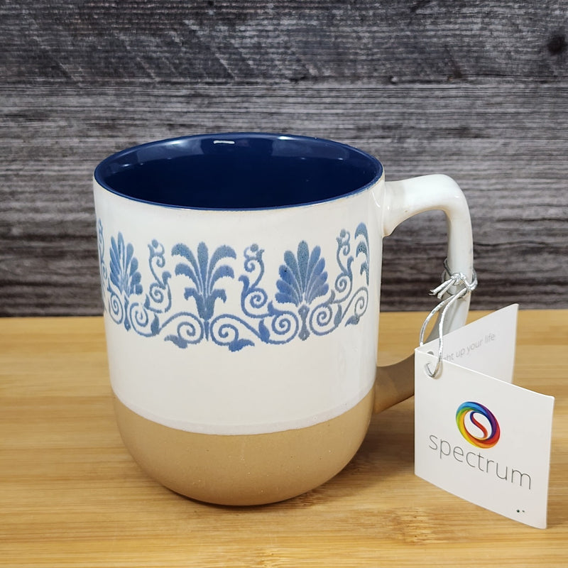 Load image into Gallery viewer, Tuscan Vineyard Grapevine Mug Ceramic Coffee Cup Rustic Blue Sky 17oz

