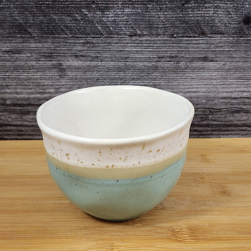 Load image into Gallery viewer, Teal and White Drip Coffee Mug Tea Cup White Inside by Blue Sky 18oz
