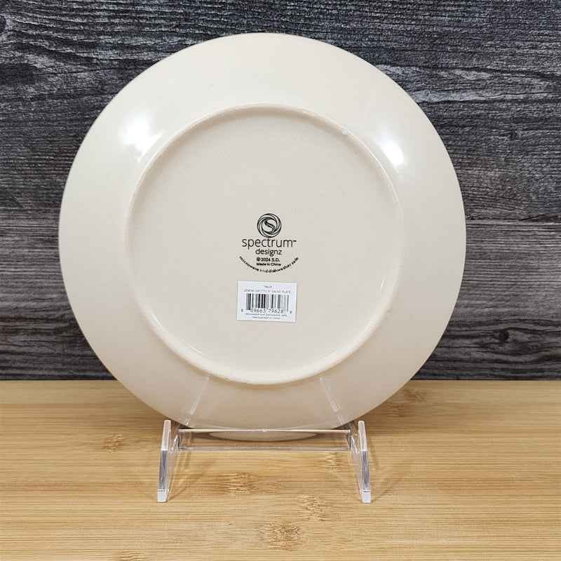 Load image into Gallery viewer, Lemon Grotto Serving Plate Floral Embossed Ceramic 8&quot; Center Piece by Blue Sky
