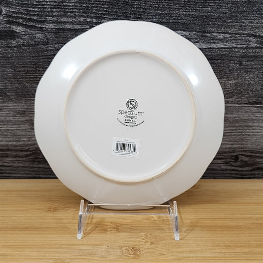 Kissy Fish Salad Plate Whimsical Embossed Ceramic 8" Sea Nautical Blue Sky