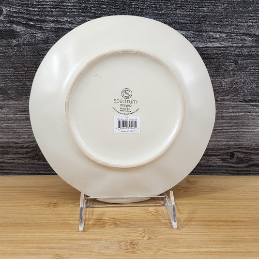 Finn and Fish Salad Plate Whimsical Seahorse Ceramic 8" Sea Nautical Blue Sky