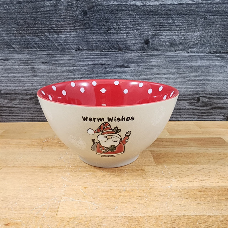Load image into Gallery viewer, Santa Claus Holiday Soup Cereal Bowl 6&quot; Barnaby Christmas by Blue Sky
