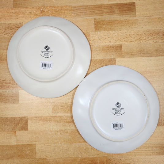 Cat Friends Salad Plate Set of 2 Whimsical Repeat Embossed Ceramic Blue Sky