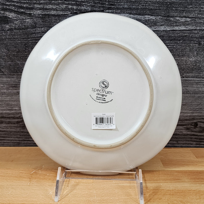 Load image into Gallery viewer, Sea Cove Starfish Set of 2 Salad Plate Embossed Ceramic 8" Sea Nautical Blue Sky
