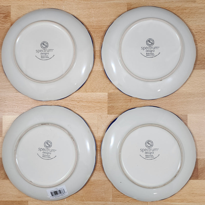 Load image into Gallery viewer, Lemon Appetizer Plates Set of 4 Embossed Fruit Appy by Blue Sky 6&quot;
