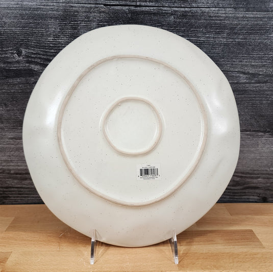 Jack-o-Lantern Dinner Plate Halloween Embossed Ceramic 10.5" Blue Sky