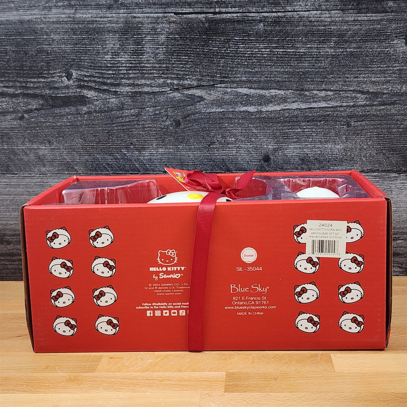 Load image into Gallery viewer, Hello Kitty Reindeer Coffee Mug with Matching Figurine Set Ceramic Cup Blue Sky
