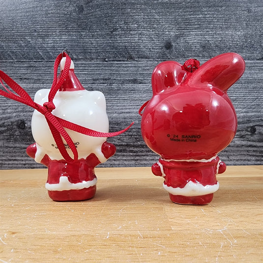 Hello Kitty and Friends Figurine Ornament Set with Gift Box Ceramic Blue Sky