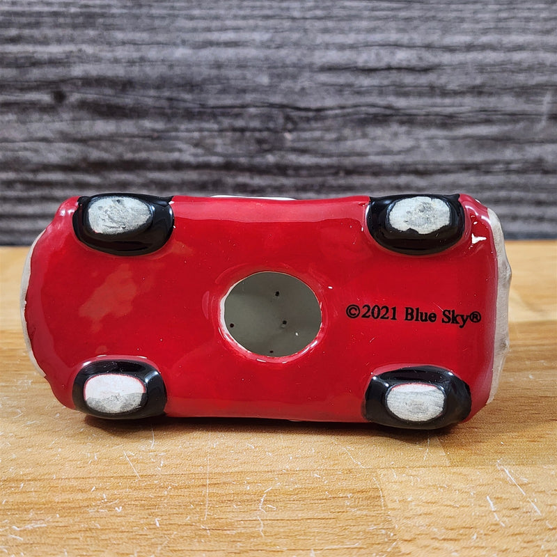 Load image into Gallery viewer, Christmas Red Truck Mug &amp; Matching Ornament Set Holiday with Gift Box Blue Sky
