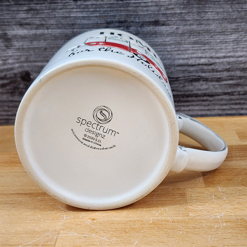 Load image into Gallery viewer, Retro Christmas Camper Mug &amp; Matching Ornament Set Holiday &amp; Gift Box Blue Sky
