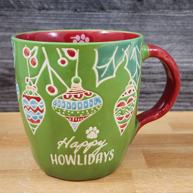 Load image into Gallery viewer, Retro Christmas Mug &amp; Dog Ornament Set Holiday with Gift Box Blue Sky
