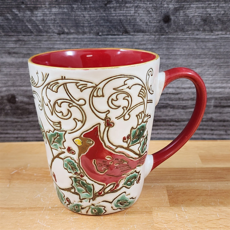 Load image into Gallery viewer, Christmas Cardinal Mug &amp; Matching Ornament Set Holiday &amp; Gift Box Blue Sky
