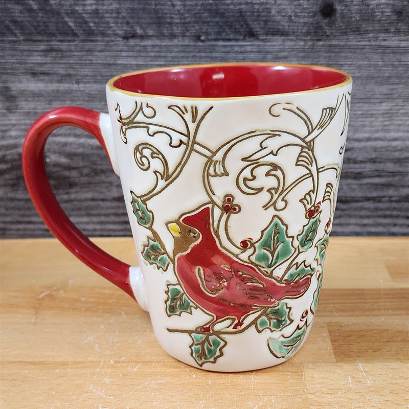 Load image into Gallery viewer, Christmas Cardinal Mug &amp; Matching Ornament Set Holiday &amp; Gift Box Blue Sky
