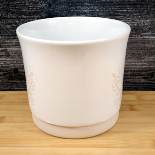 Hello Kitty Ceramic Flower Planter Embossed 6.5" Cream Canister Blue Sky
