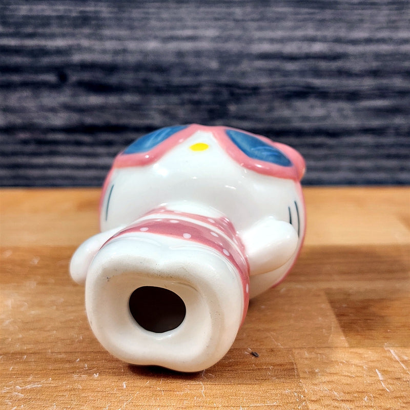 Load image into Gallery viewer, Hello Kitty Summer Fun Coffee Mug &amp; Matching Figurine Set Ceramic Cup Blue Sky
