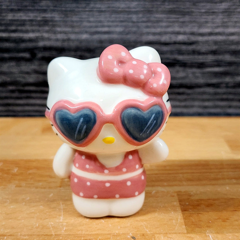 Load image into Gallery viewer, Hello Kitty Summer Fun Coffee Mug &amp; Matching Figurine Set Ceramic Cup Blue Sky
