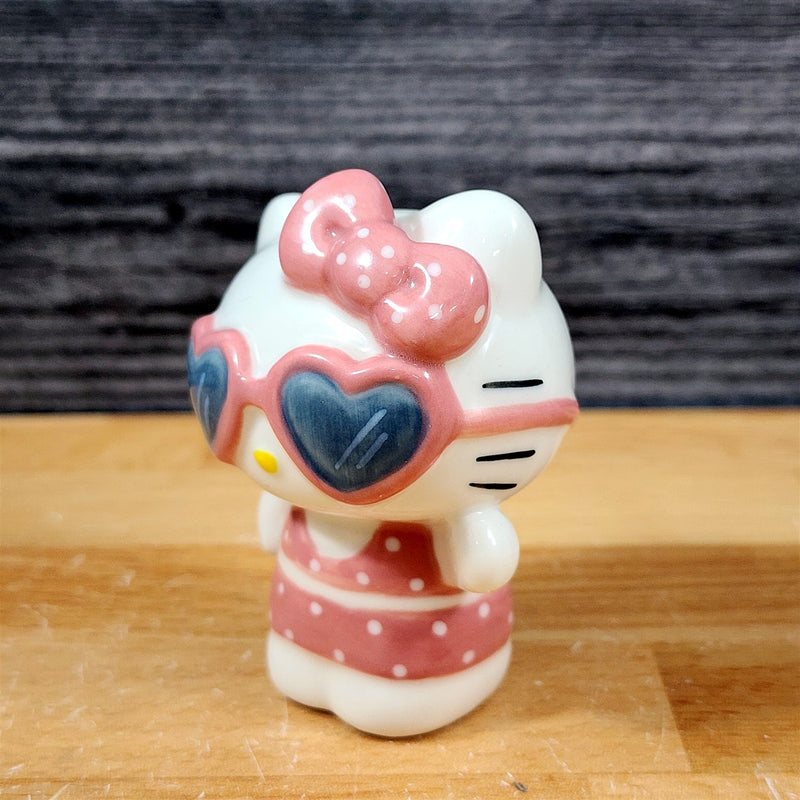 Load image into Gallery viewer, Hello Kitty Summer Fun Coffee Mug &amp; Matching Figurine Set Ceramic Cup Blue Sky
